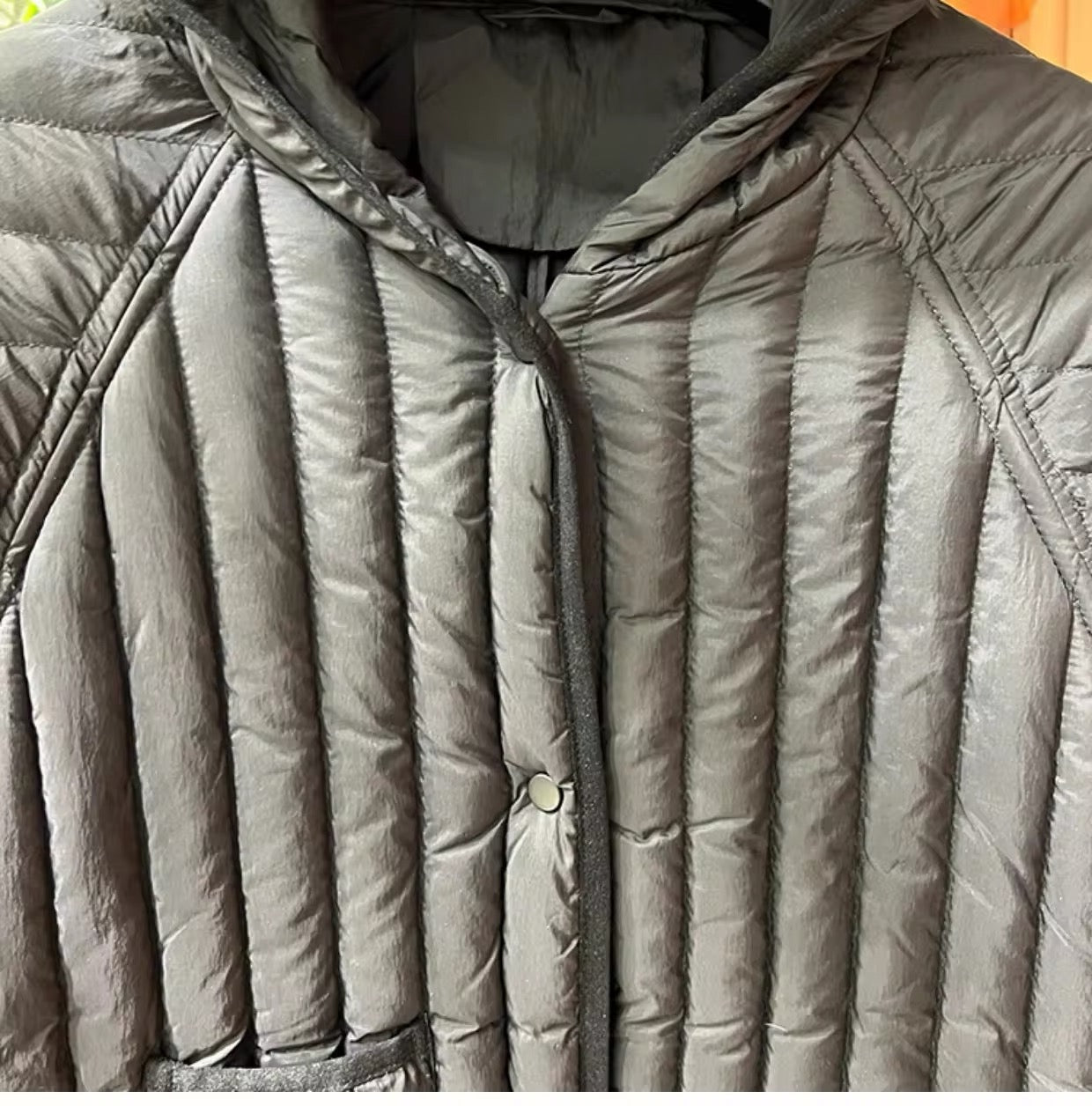 Stylish Women's Long Duck Down Hooded Jacket for Autumn. Jacket Big size