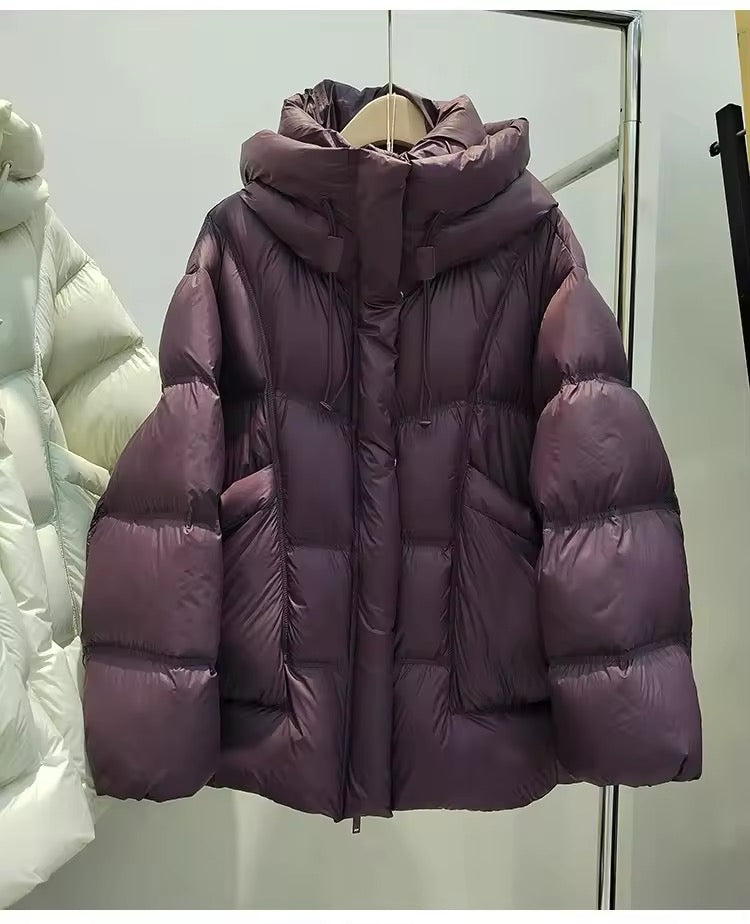 Women's Burgundy Down Jacket: Warm, Stylish, and Sustainable