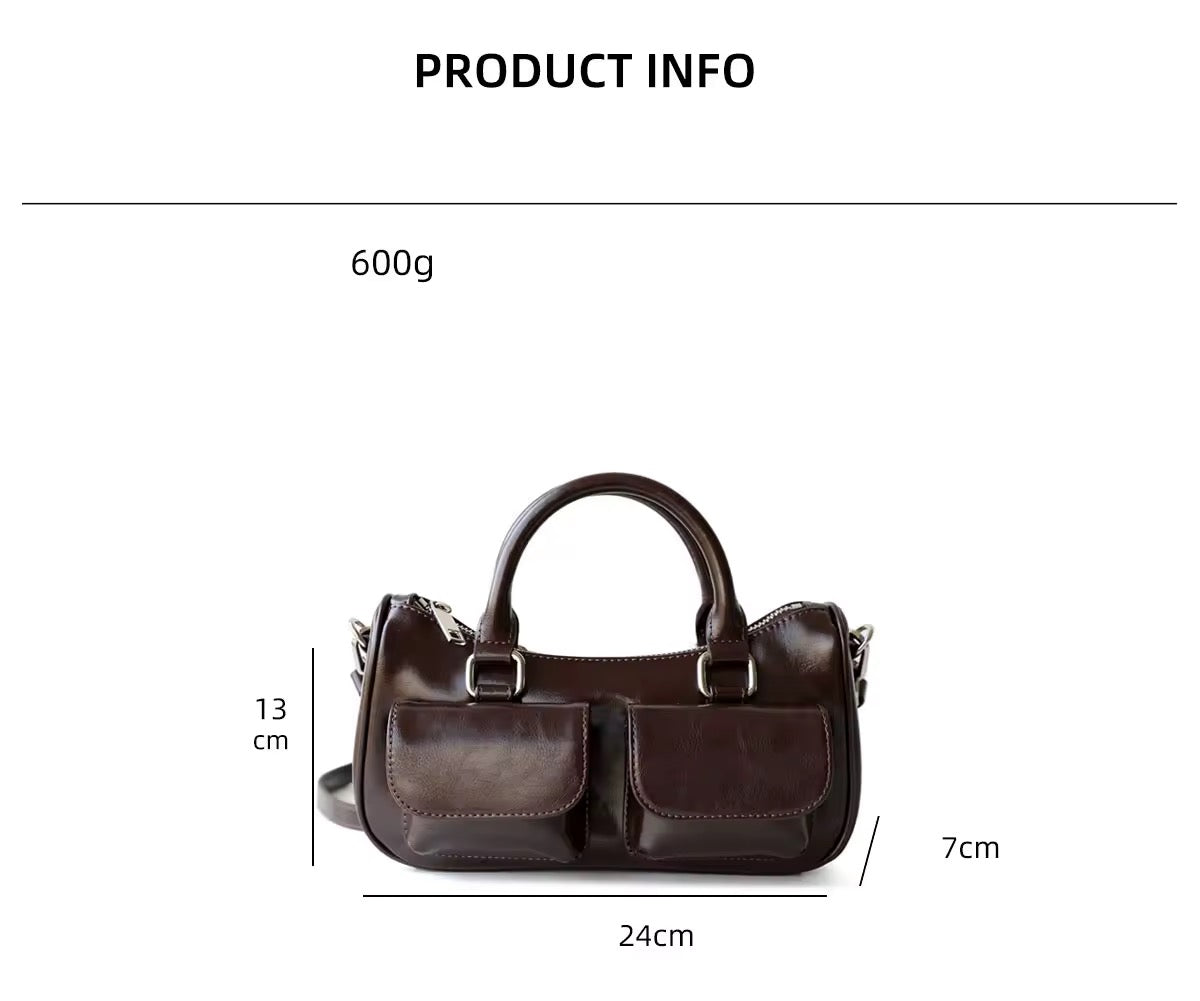 Luxurious Handmade Leather Bag. Timeless Leather Handbag: A Classic for Any Wardrobe