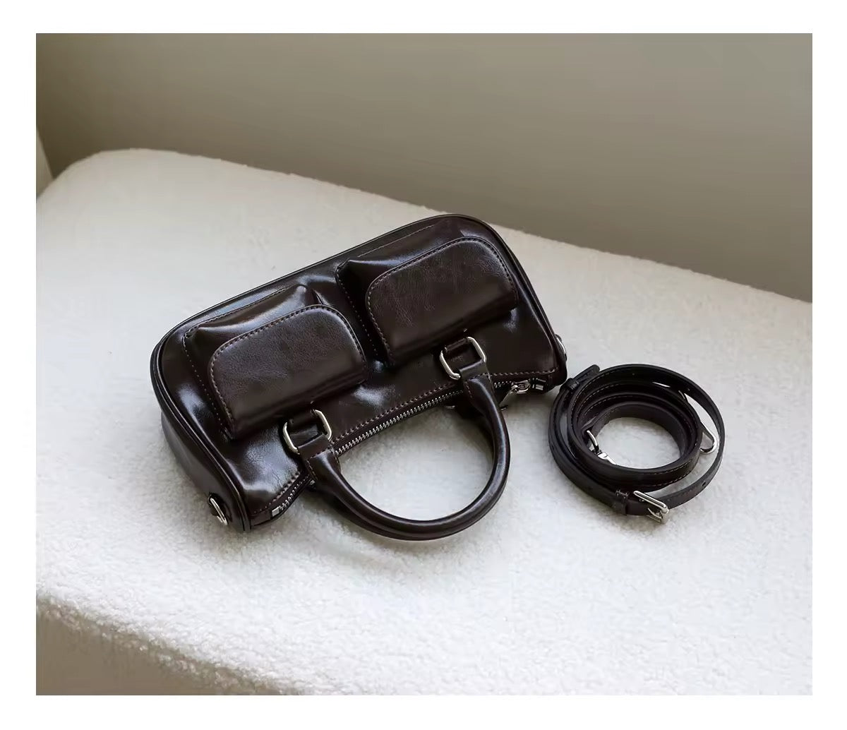 Luxurious Handmade Leather Bag. Timeless Leather Handbag: A Classic for Any Wardrobe