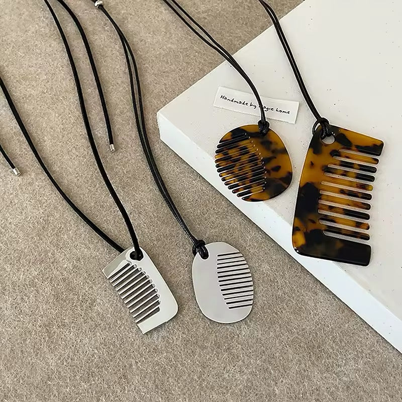 Boho Chic Hair Comb Pendant. Womens pendants