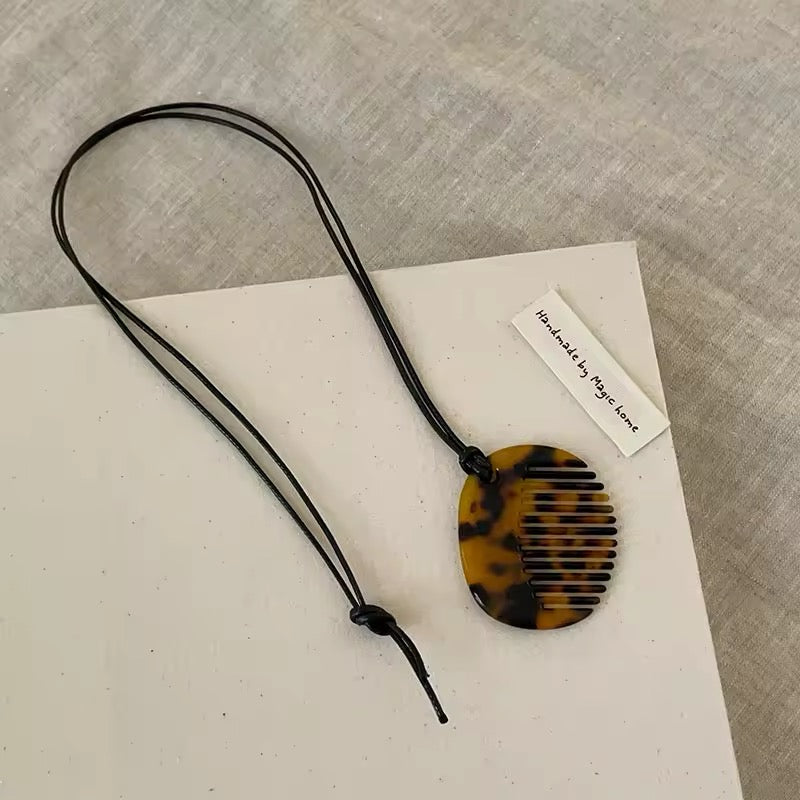 Boho Chic Hair Comb Pendant. Womens pendants