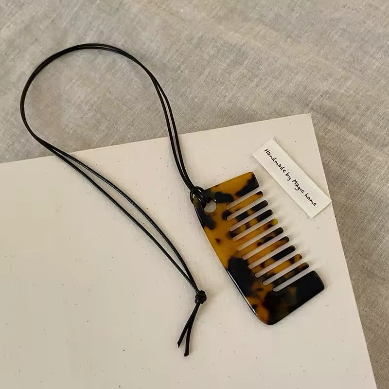 Boho Chic Hair Comb Pendant. Womens pendants