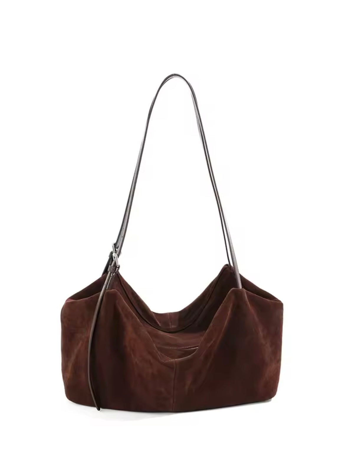 Handmade Leather Tote Bag with a Spacious Interior and Adjustable Shoulder Strap