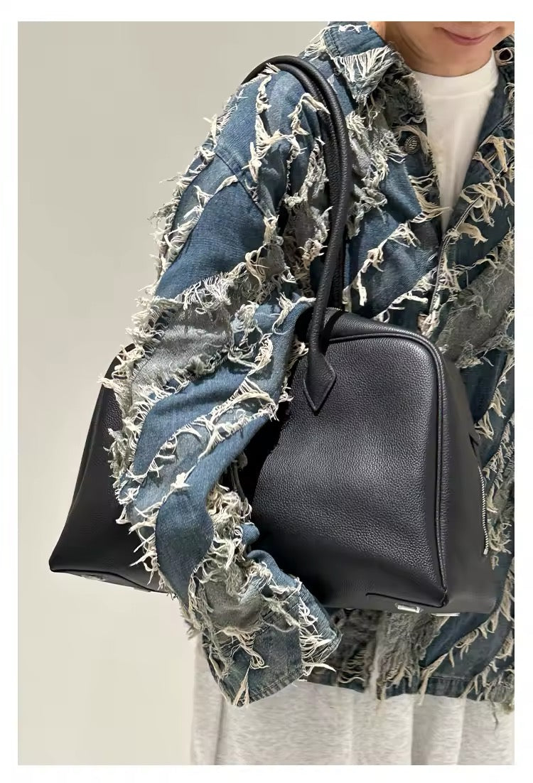 Handmade Leather tote bag: Unique and Sustainable. Genuine Leather Bag