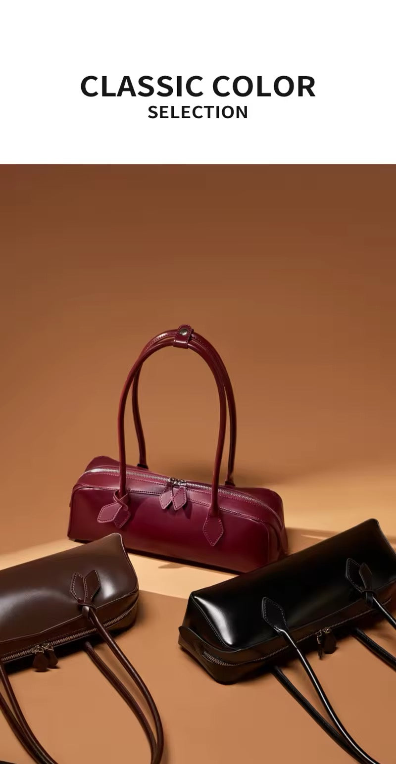 Handmade Leather Crossbody. Women's handmade genuine leather shoulder bag