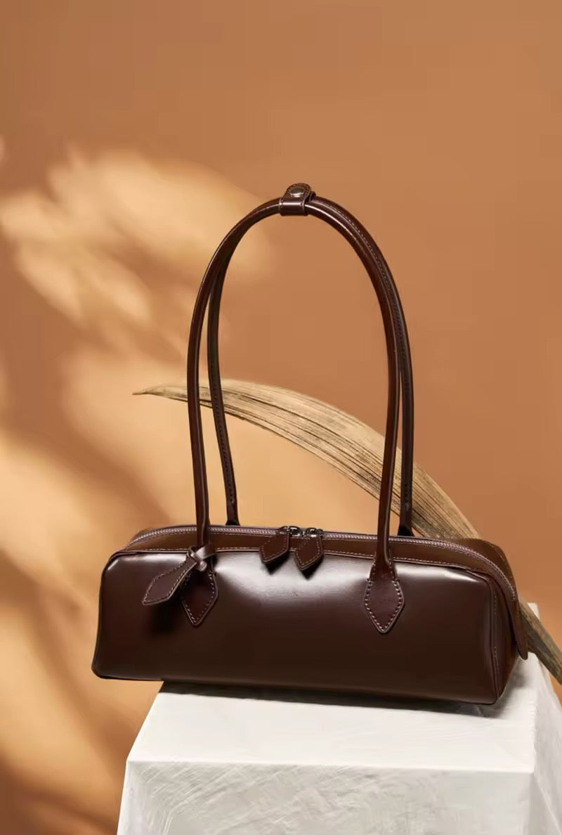 Handmade Leather Crossbody. Women's handmade genuine leather shoulder bag