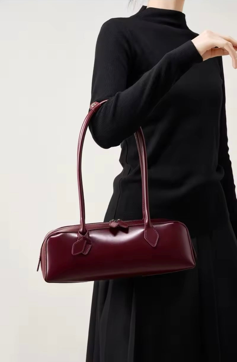 Handmade Leather Crossbody. Women's handmade genuine leather shoulder bag