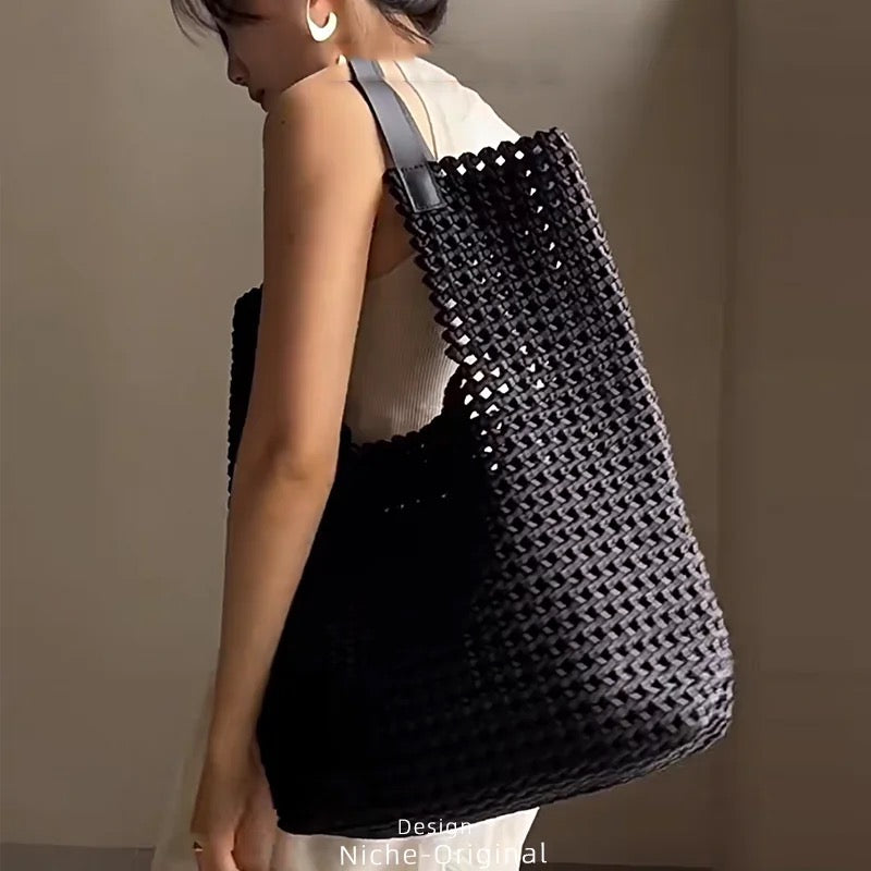 Stylish Woven Leather Bag for Women