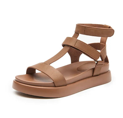 Elegant Women's Genuine Leather Roman Sandals