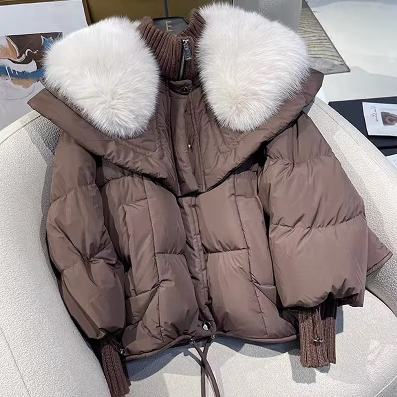 Women's Down Jacket with Real Fur – Ultimate Winter Luxury. Women's Jacket Large