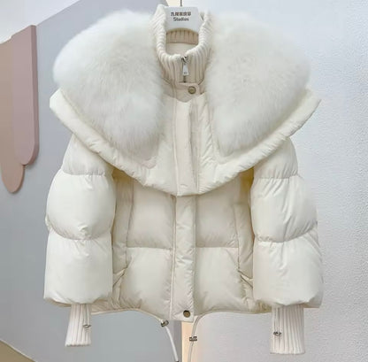 Women's Down Jacket with Real Fur – Ultimate Winter Luxury. Women's Jacket Large