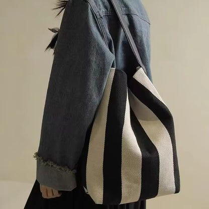 Trendy Women's Rag Shopper Bag