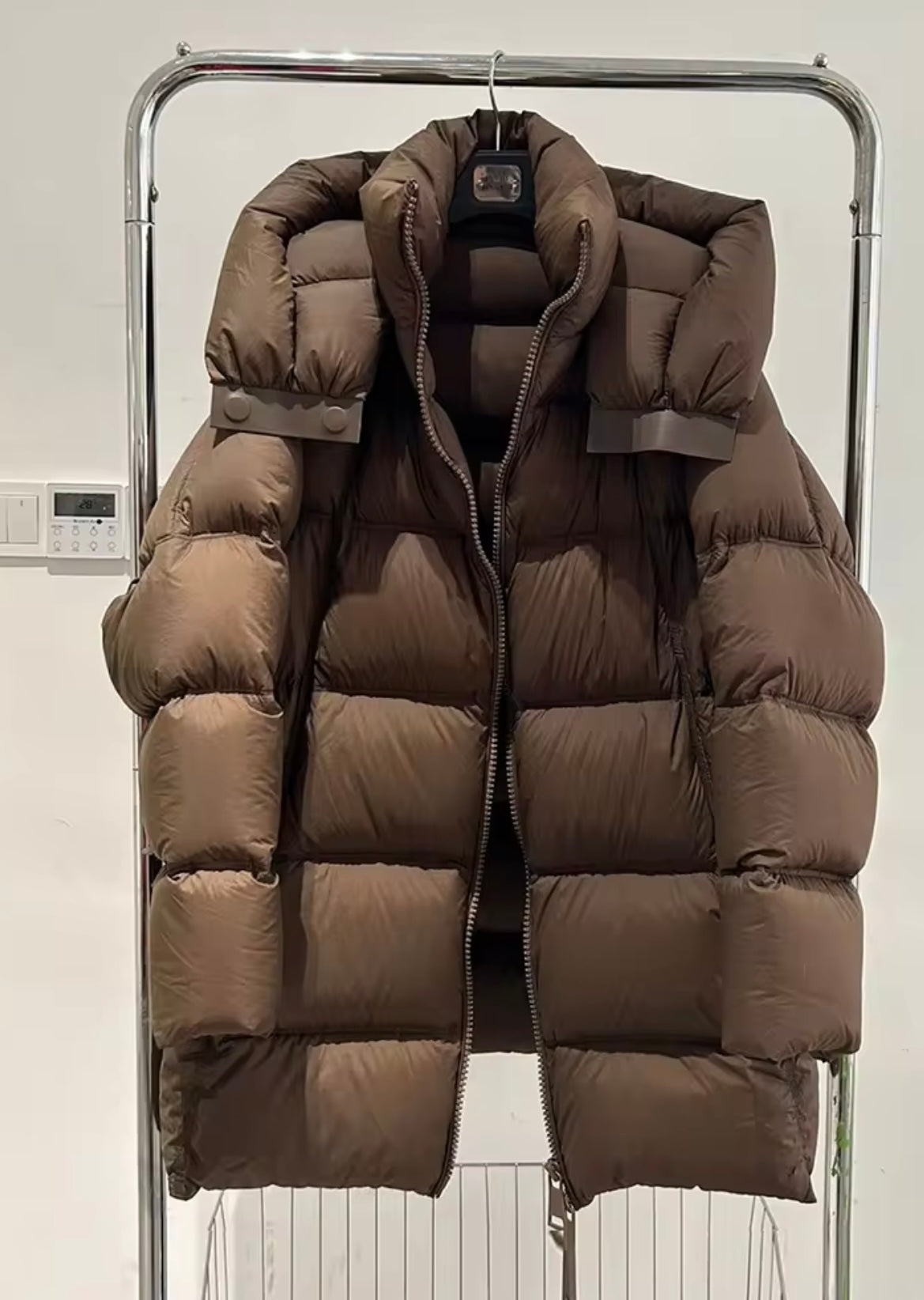 Ultimate Warmth: Women's Long Plus Size Duck Down Jacket