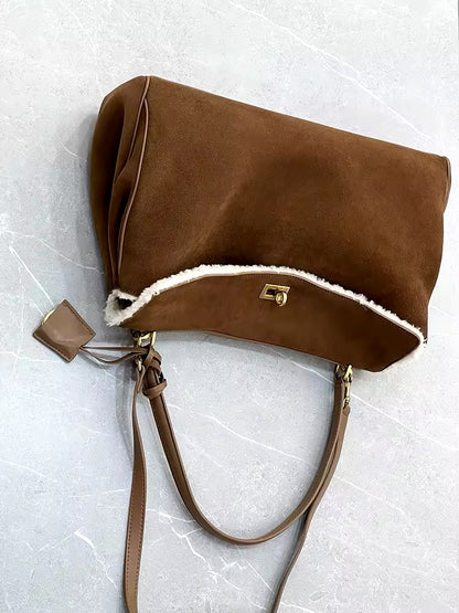 Rodeo Luxe Suede Bag on Sheepskin Lining – Perfect for the Wild at Heart