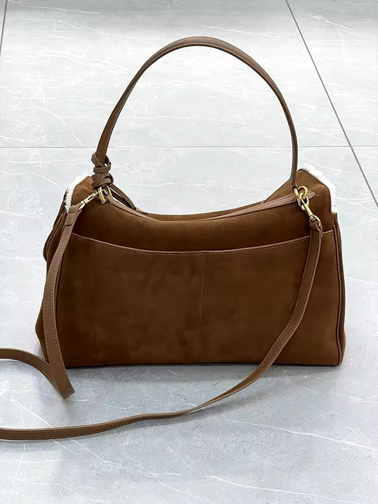 Rodeo Luxe Suede Bag on Sheepskin Lining – Perfect for the Wild at Heart