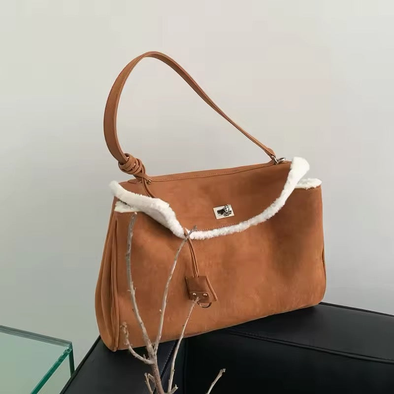 Rodeo Luxe Suede Bag on Sheepskin Lining – Perfect for the Wild at Heart