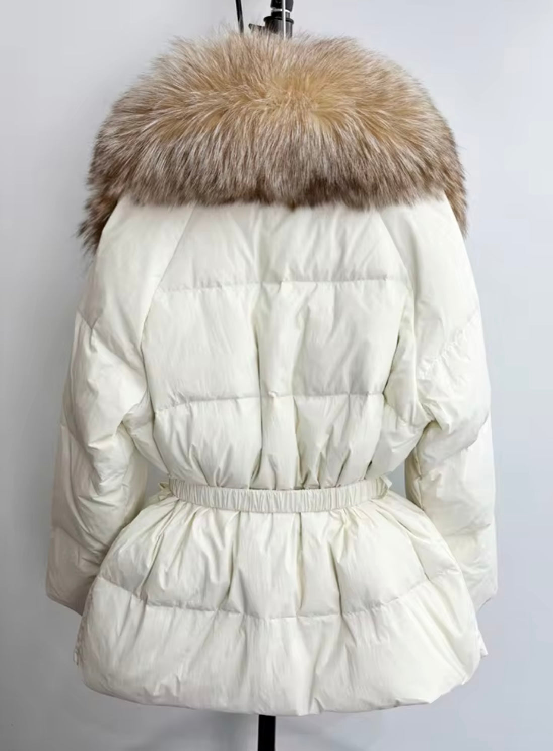 Women's Down Jacket with Natural Fur – Ultimate Winter Luxury. Women's plus size jacket