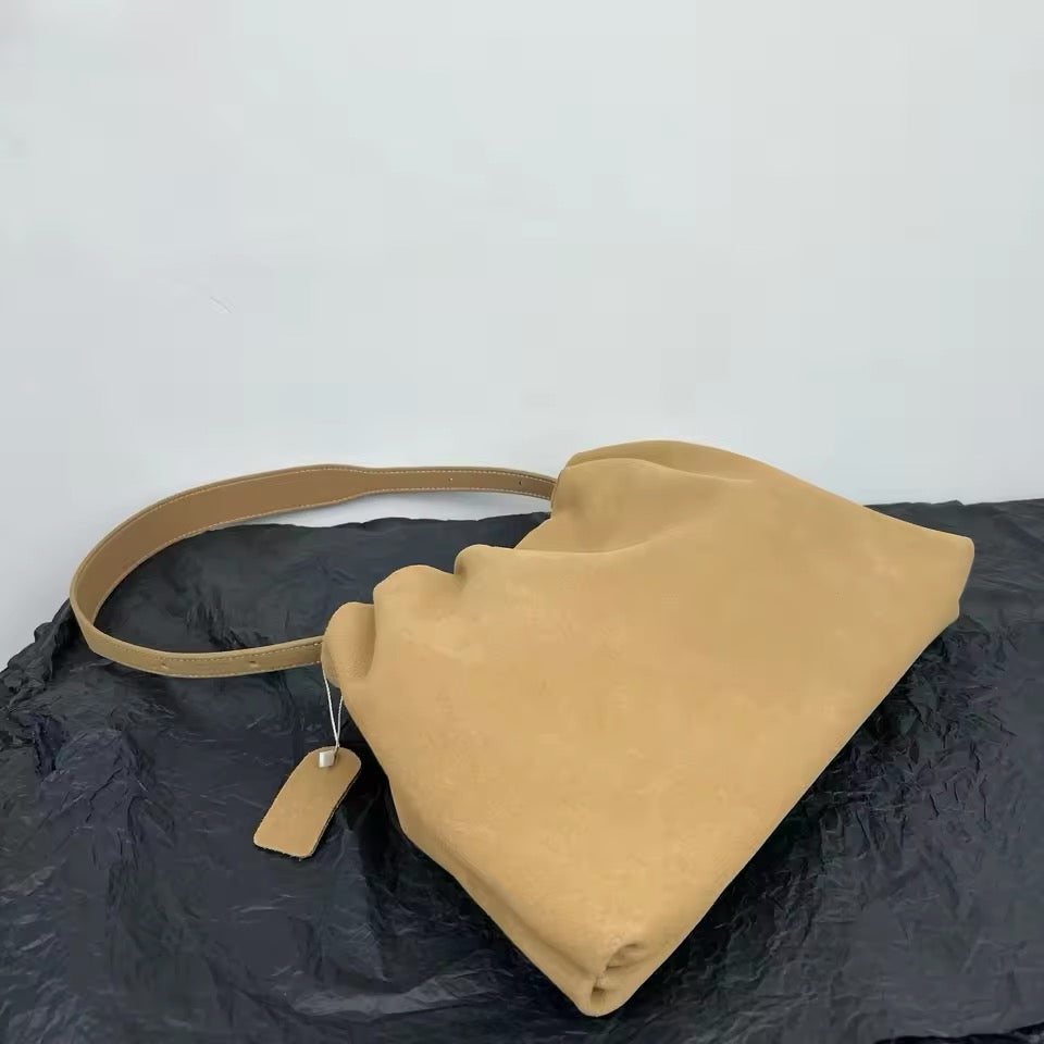 Luxurious Women's Handbag Crafted from Genuine Suede