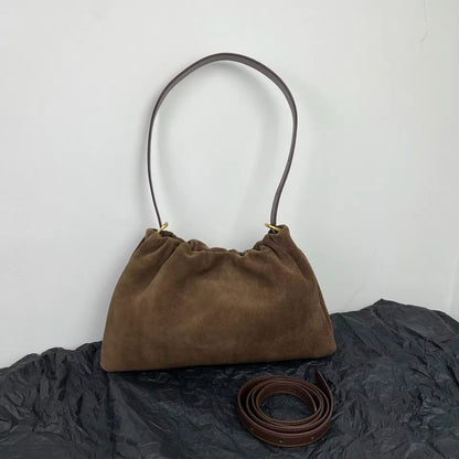 Luxurious Women's Handbag Crafted from Genuine Suede