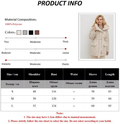 Chic Oversized Cotton Women's Coat – Effortless Style & Comfort