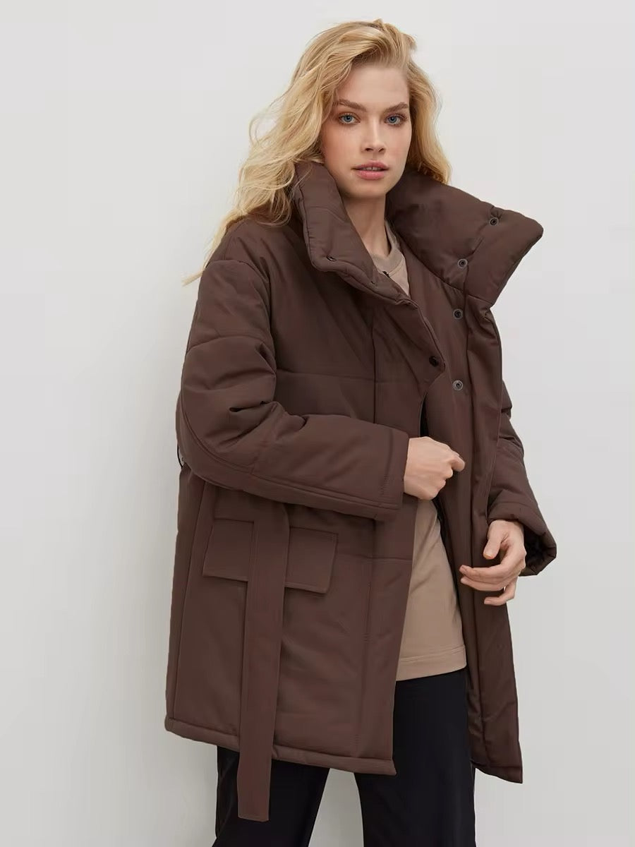 Chic Oversized Cotton Women's Coat – Effortless Style & Comfort