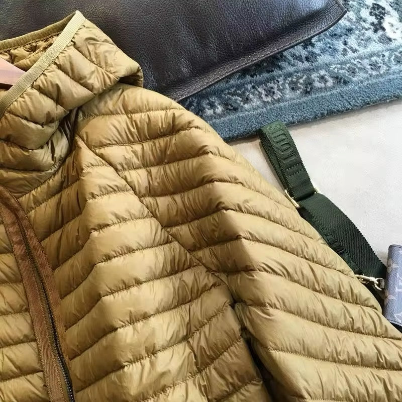 Autumn Lightweight Women's Duck Down Jacket. Women's jacket large size