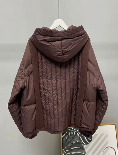 Lightweight Autumn Hooded Duck Down Jacket for Women