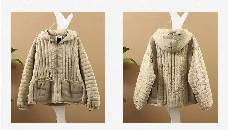 Lightweight Autumn Hooded Duck Down Jacket for Women