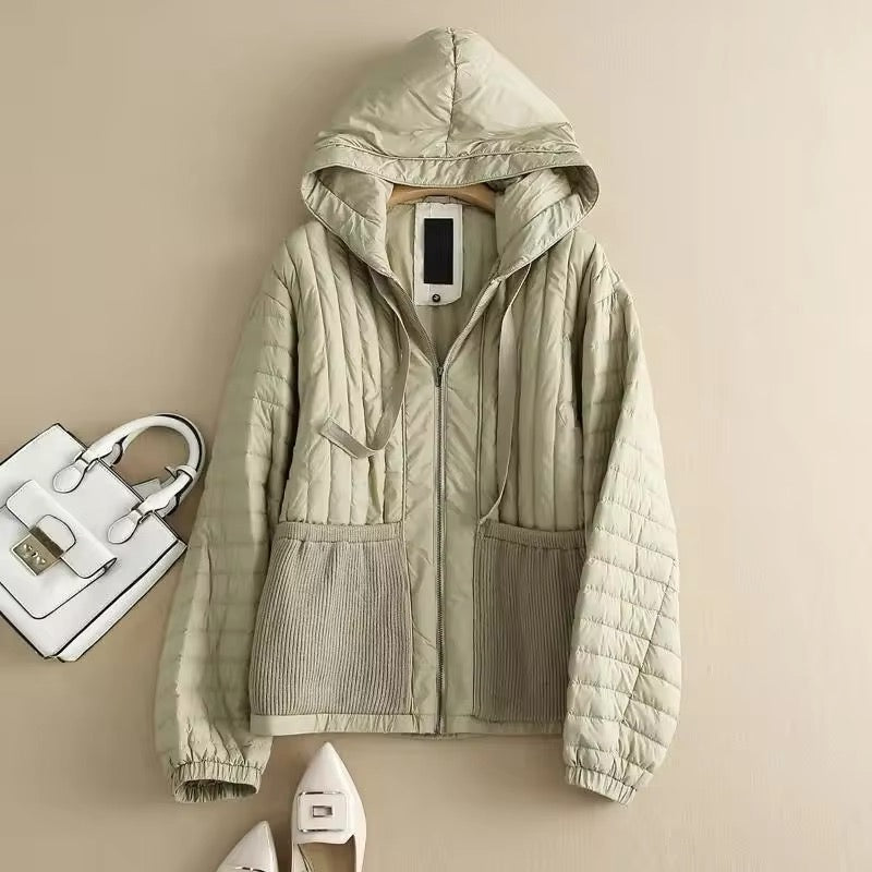 Lightweight Autumn Hooded Duck Down Jacket for Women