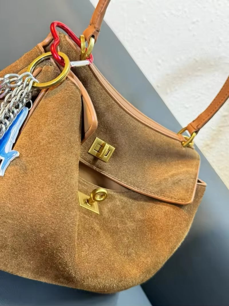 Chic Handmade Suede Bag – Elevate Your Style