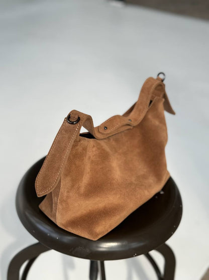 Elegant Suede Handbag - Handmade in Ukraine