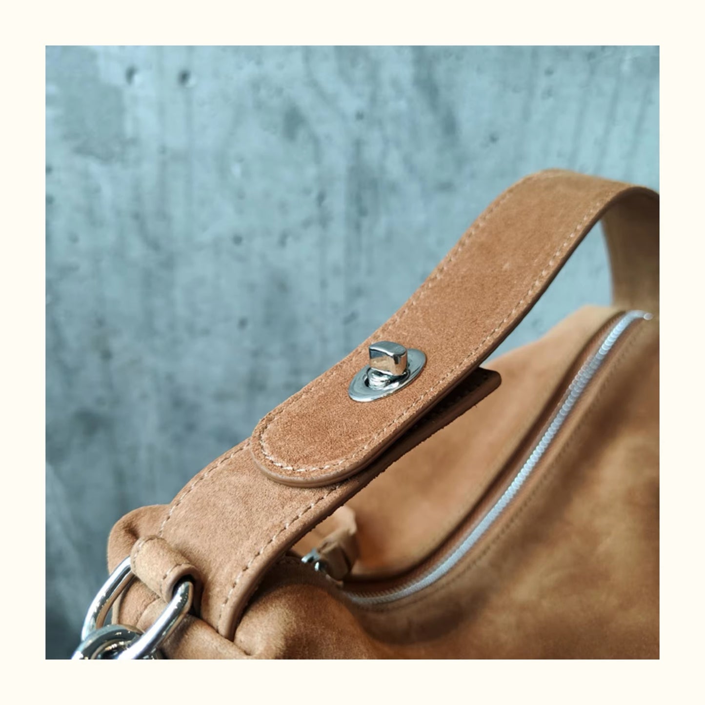 Trendy Women's Bag Made of Genuine Suede – Stylish and Sophisticated