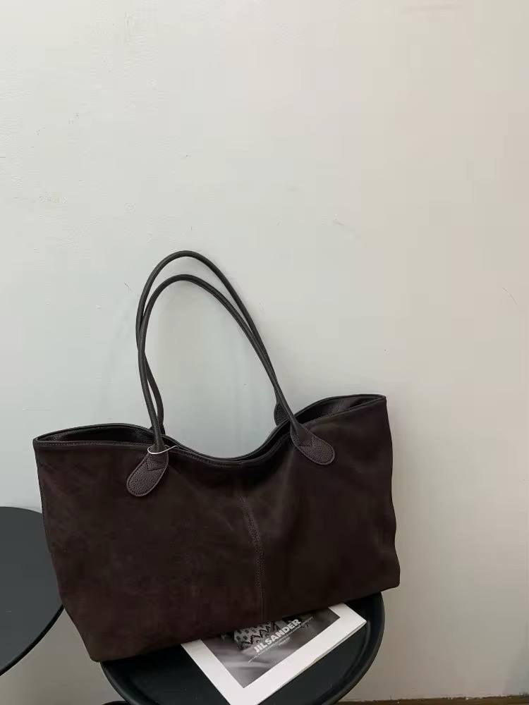 Handmade Women's Large Suede Bag – Premium Quality and Style