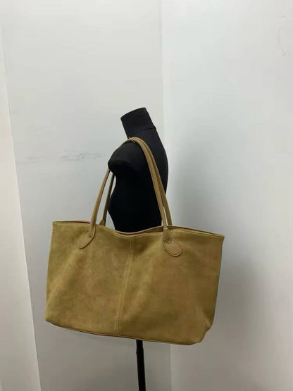 Handmade Women's Large Suede Bag – Premium Quality and Style