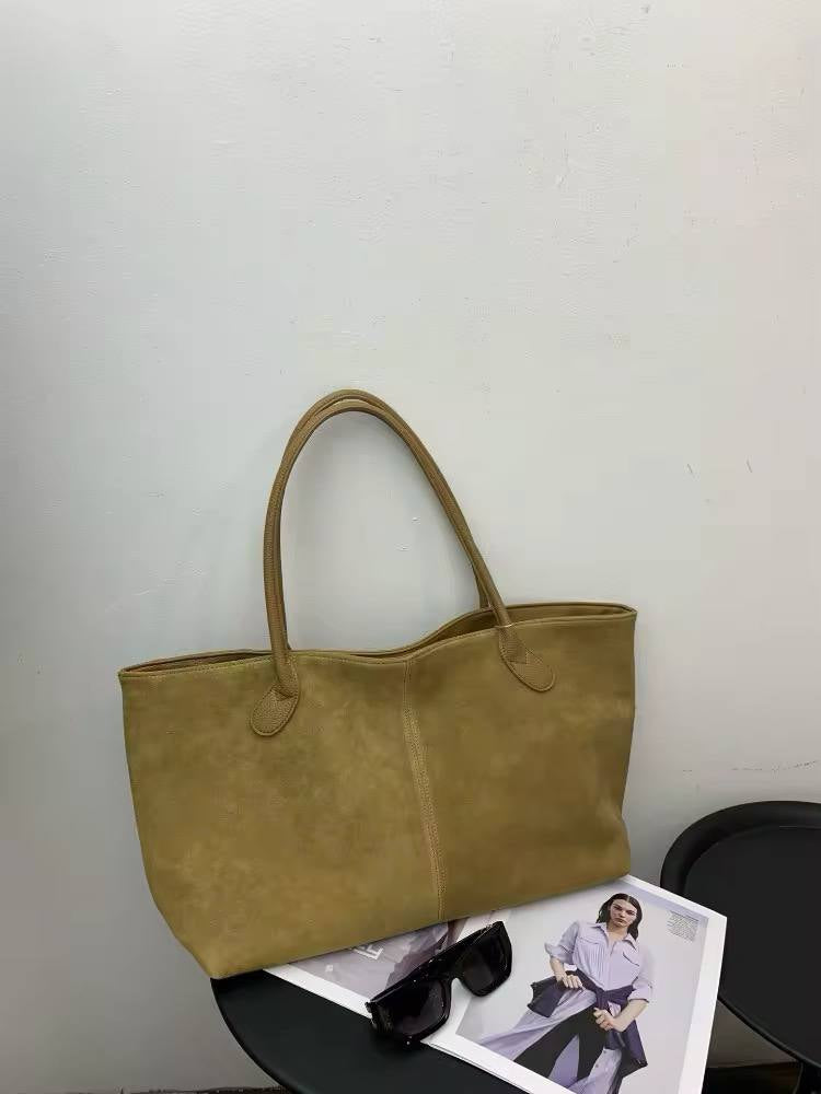 Handmade Women's Large Suede Bag – Premium Quality and Style