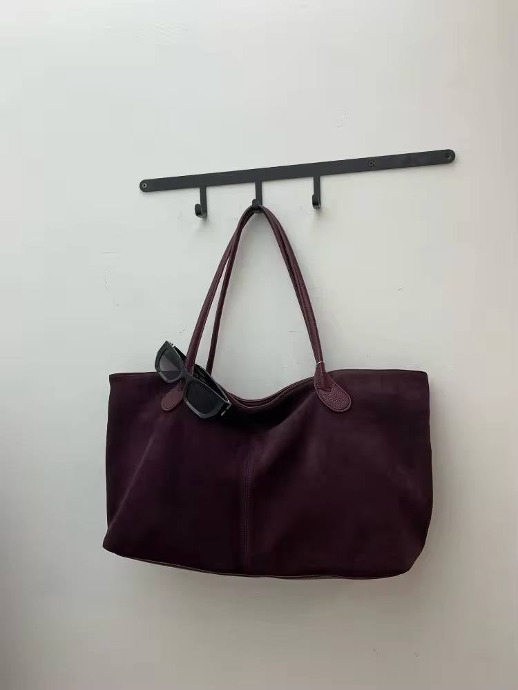 Handmade Women's Large Suede Bag – Premium Quality and Style