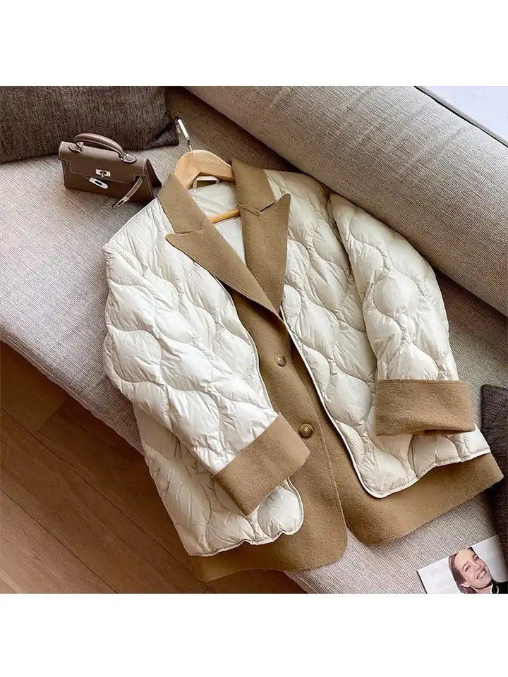 Women's Blazer Style Jacket. Cotton filling. Large size women's jacket