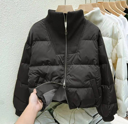 Stylischer, übergroßer Damenparka. Damen-Baumwolljacke. Übergroßer Damenparka.