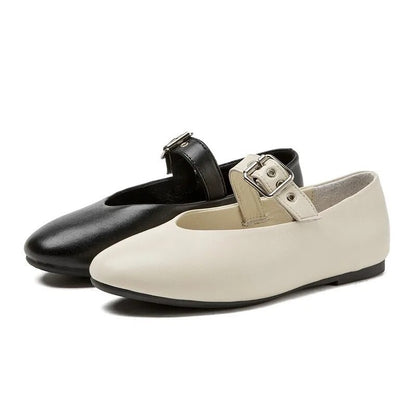 Handgefertigte Damen-Ballerinas aus Leder. Damenschuhe aus echtem Leder