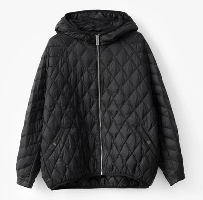 Women's Lightweight Thin Duck Down Jacket. Women's large oversized jacket