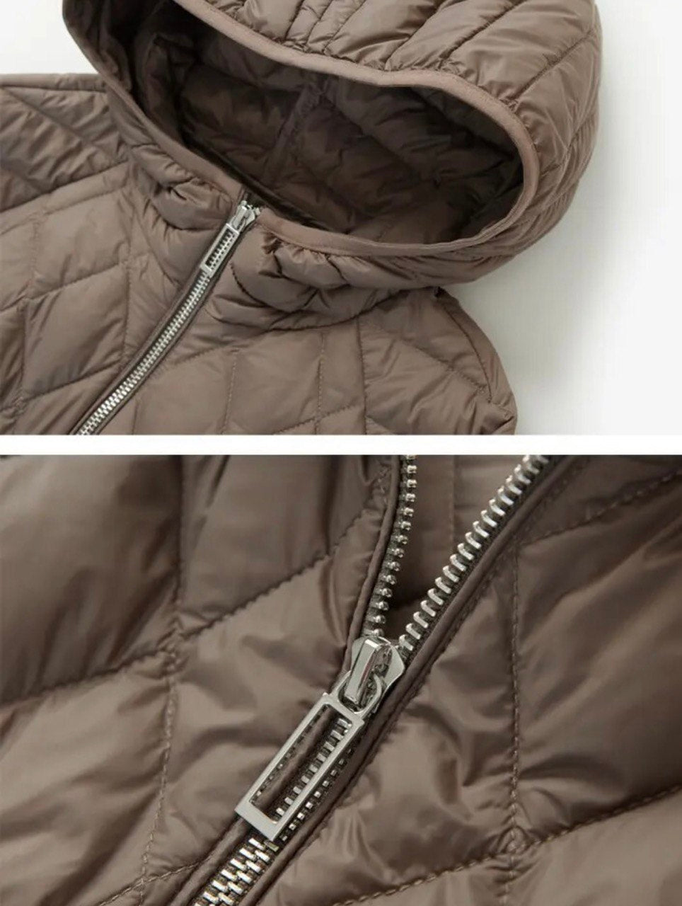 Women's Lightweight Thin Duck Down Jacket. Women's large oversized jacket