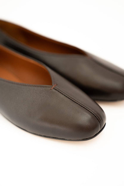 Crafted Women's Leather Ballet Flats. Women's shoes made of genuine leather