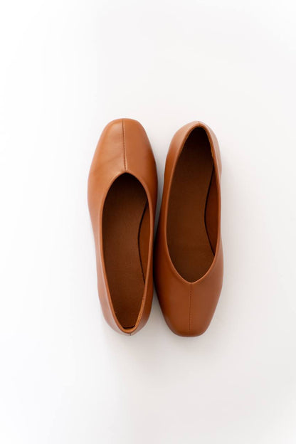 Crafted Women's Leather Ballet Flats. Women's shoes made of genuine leather