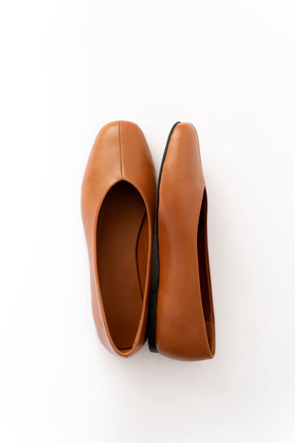 Crafted Women's Leather Ballet Flats. Women's shoes made of genuine leather