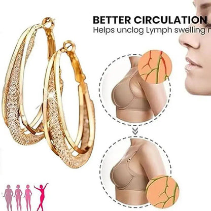 Lymphatic Drainage Weight Loss Hoop Earrings