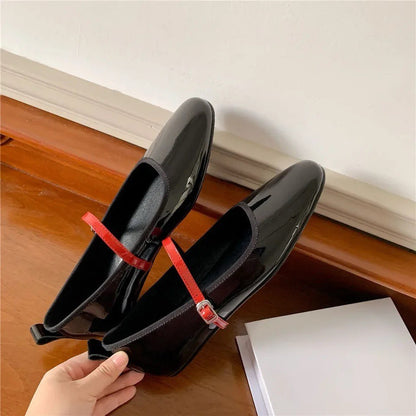 Handcrafted Genuine Leather Ballet Shoes for Women - Exquisite Quality