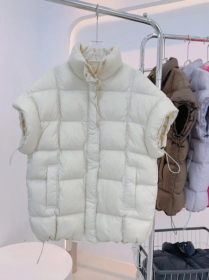 Oversized Women's Duck Down Vest - Ultimate Warmth & Style