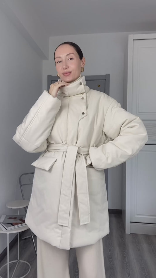 Chic Oversized Cotton Women's Coat – Effortless Style & Comfort