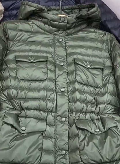 Women's Luxurious Duck Down Jacket with Hood